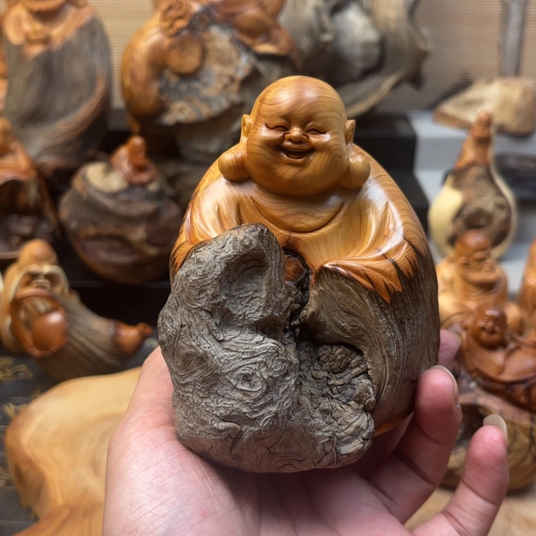 三***旺柏木太行崖柏手工雕刻