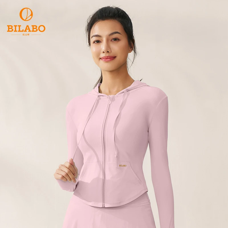 BILABO/彼拉博F7-002 运动服外套女上衣夏季防晒紧身跑步健身长袖