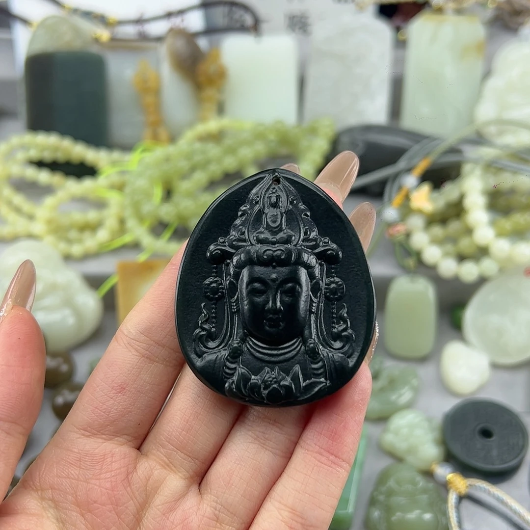 和田玉未镶嵌颈饰