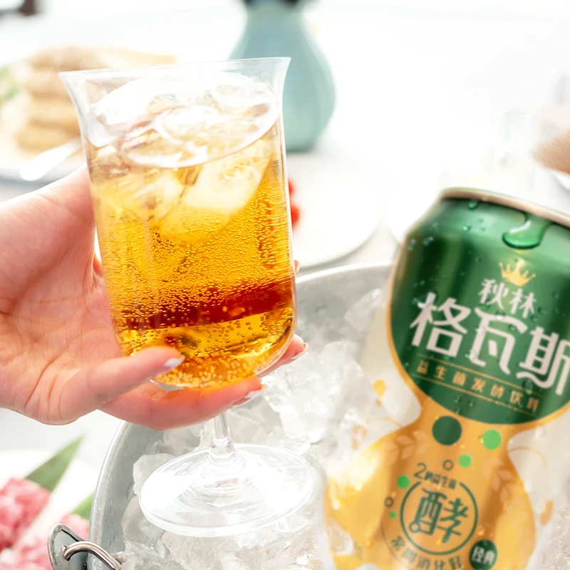 2024.11月—秋林格瓦斯益生菌发酵饮料330ml*6罐易于消化新包装