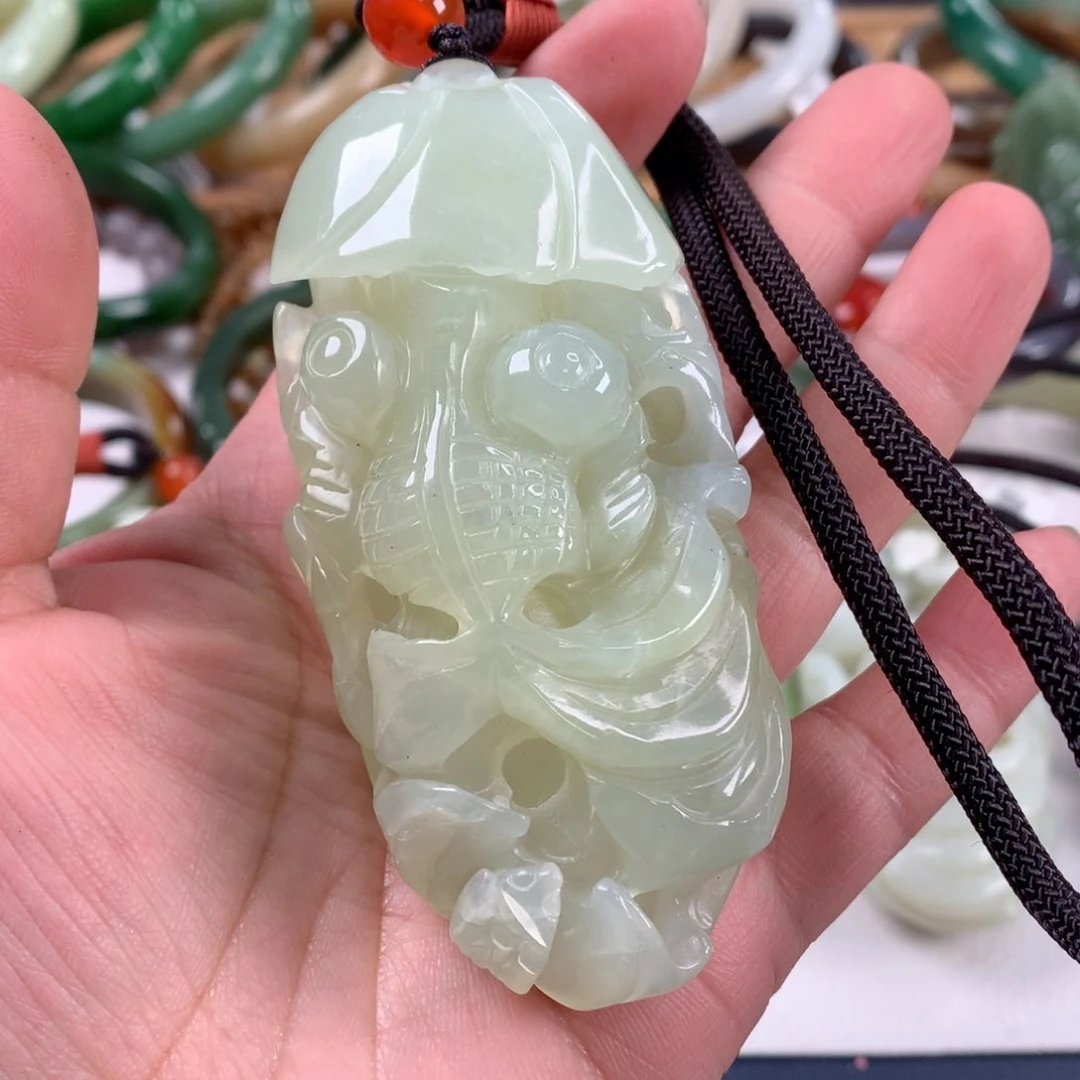 岫玉手把未镶嵌手把