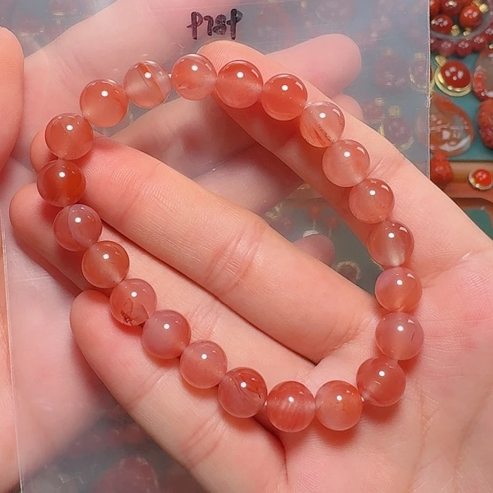 南红玛瑙未镶嵌单圈8+
