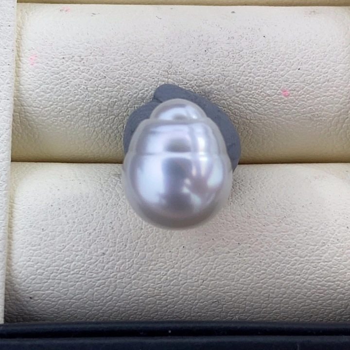 未镶嵌海水珍珠澳白巴洛克宝石光干净11-12mm