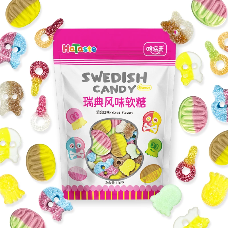 海外便利店同款瑞典软糖可爱网红糖果吃货主播创意造型解馋小零食