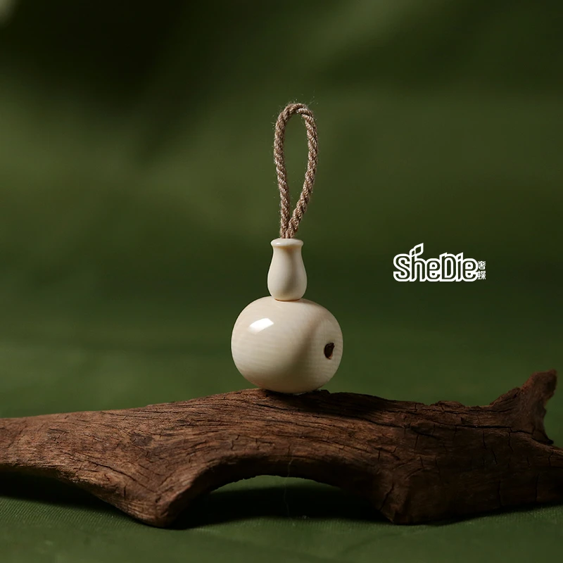 奢蝶猛犸象牙藏式三通佛头佛塔原冰料分体三通星月菩提配珠配饰