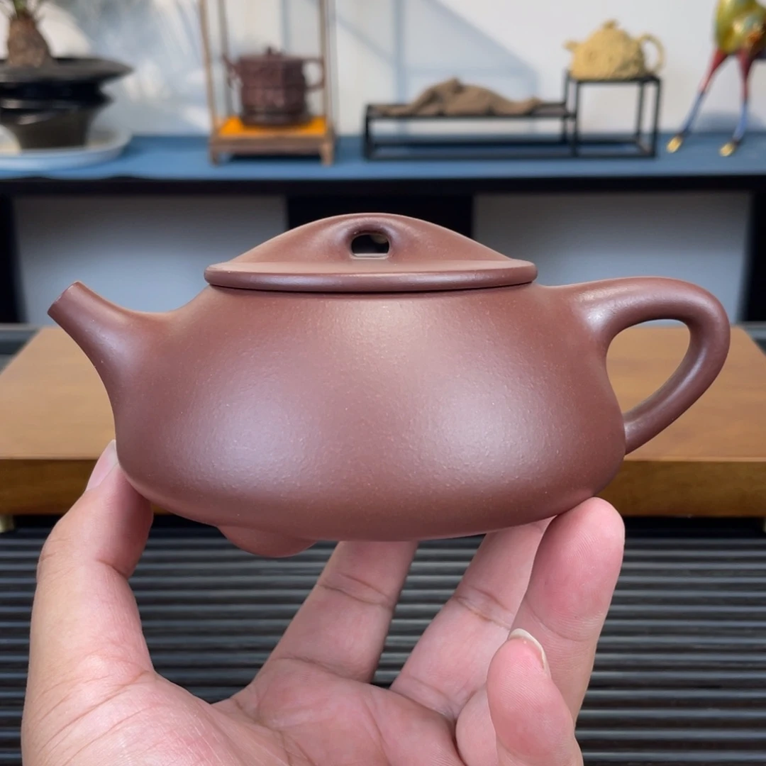 茶壶紫砂紫泥景舟石瓢300cc