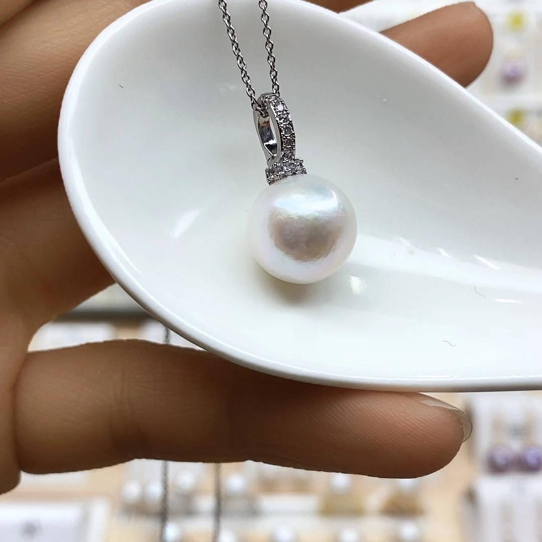 淡水珍珠颈饰合金