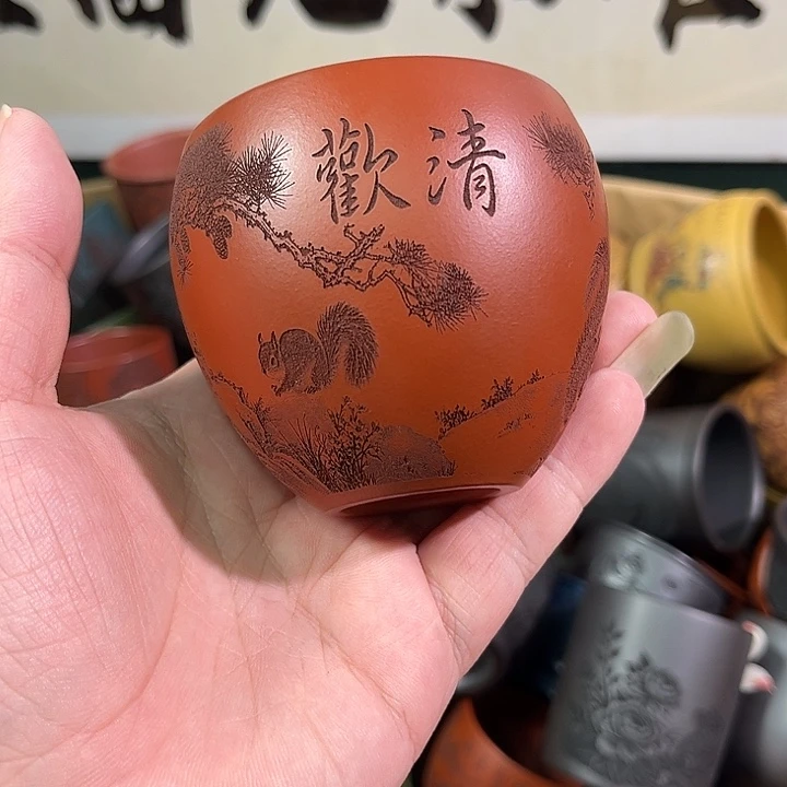 茶杯紫砂全手工紫砂主人杯