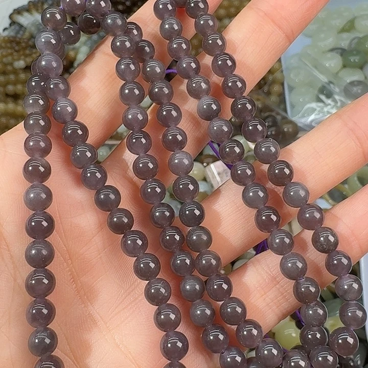 和田玉未镶嵌颈饰6mm