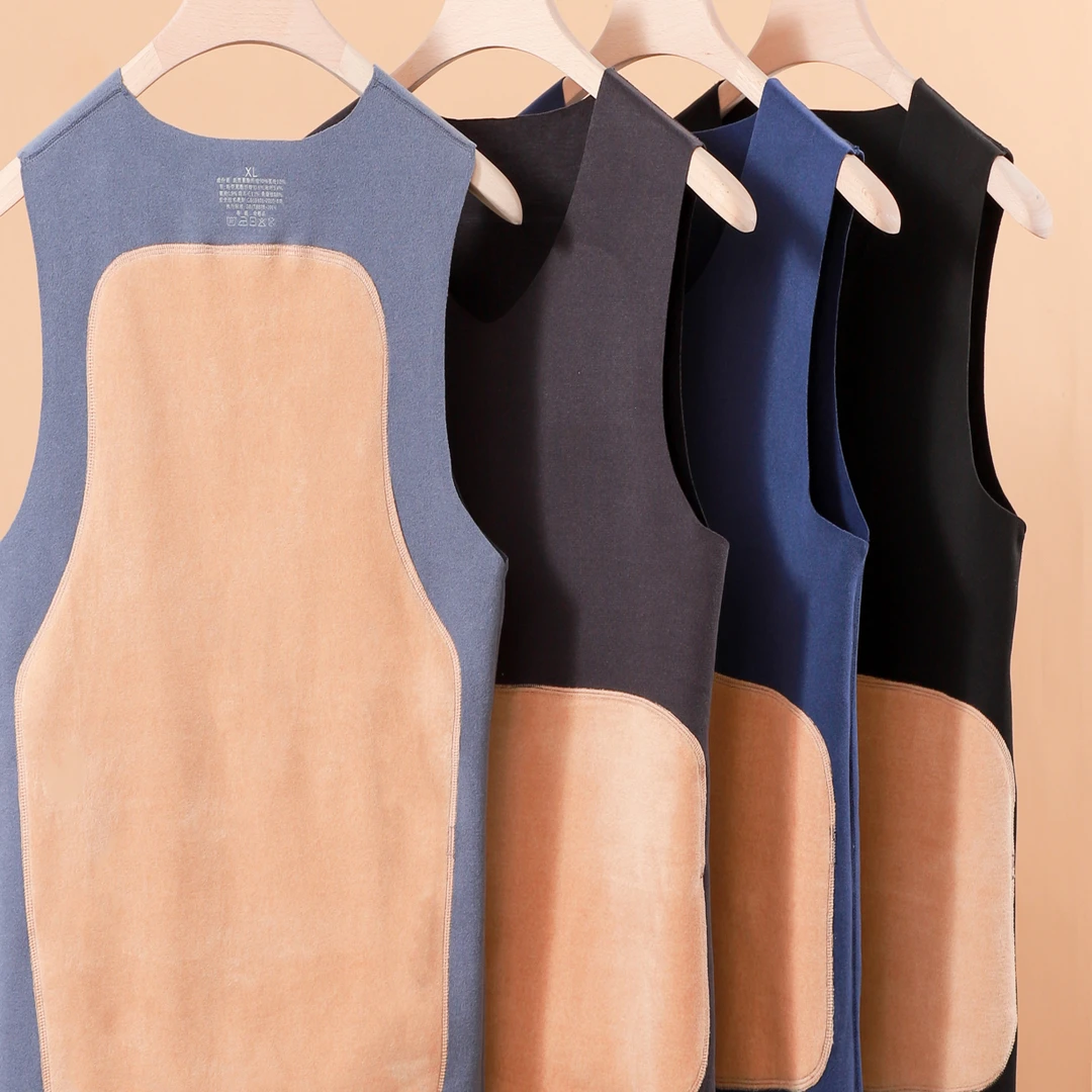 688秋冬加绒加厚双层保暖贴片护腰暖背