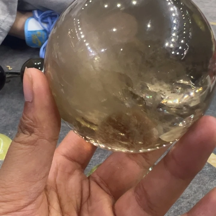 水晶大型摆件（非配饰）未镶嵌天然茶水晶球