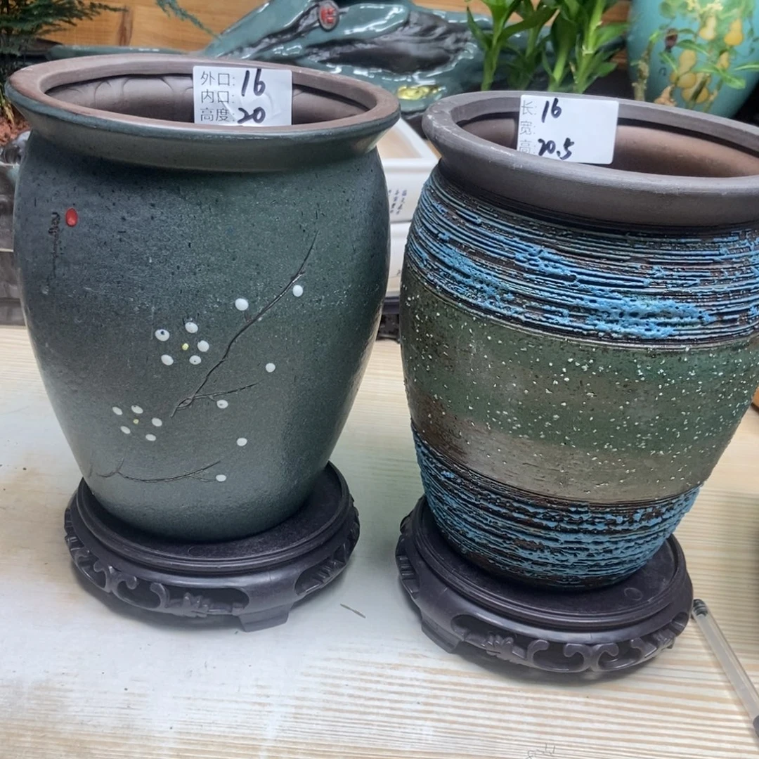 瓷片陶瓷花盆陶瓷艺术