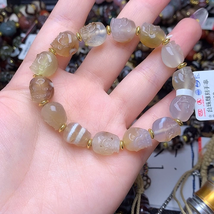 玛瑙/玉髓未镶嵌发一条