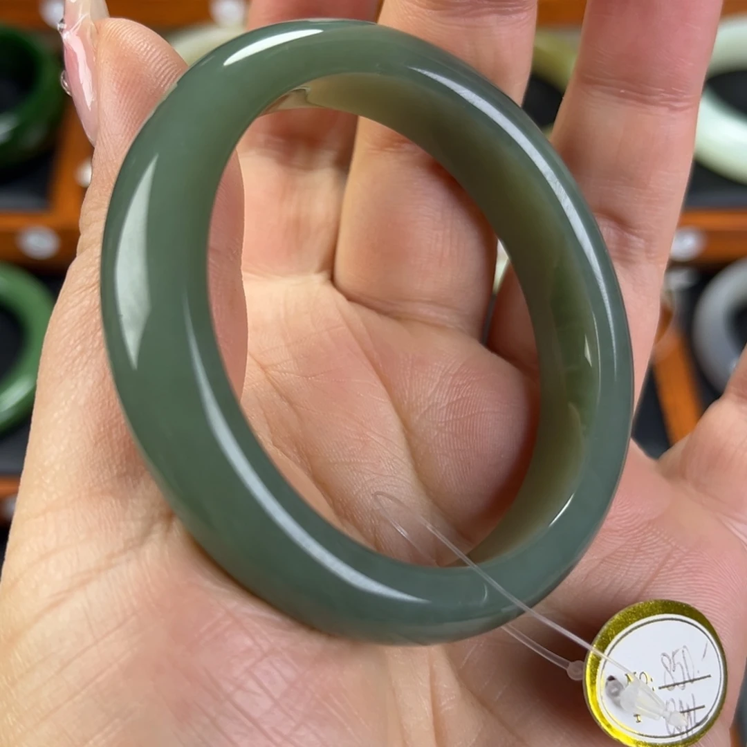 和田玉手镯未镶嵌張*忌54.7