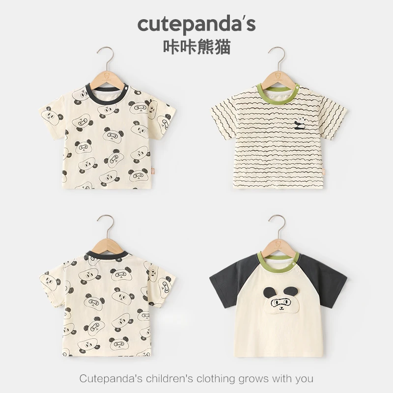 婴儿衣服休闲短袖T恤夏装男童女童宝宝儿童小童夏季半袖上衣Y9479