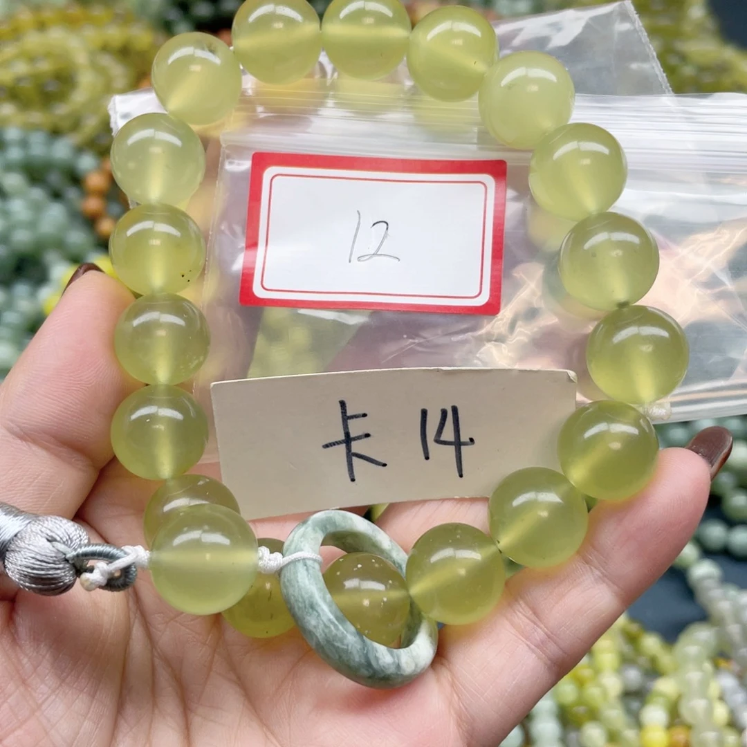 未镶嵌蛇纹石玉手链