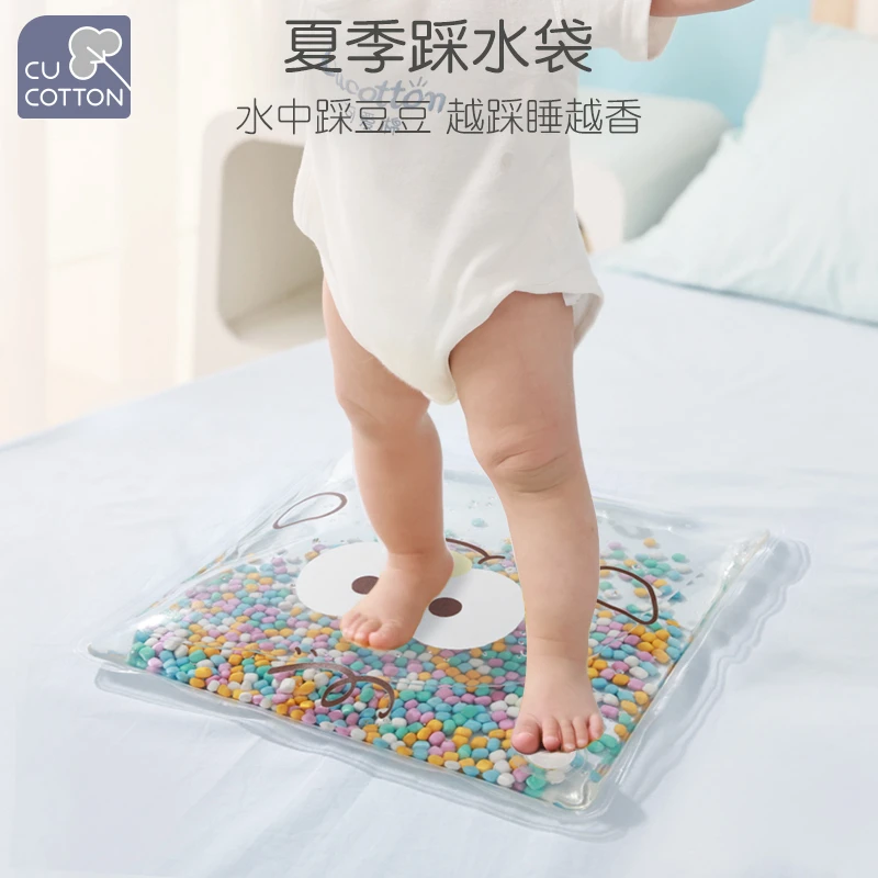 可爱棉婴儿踩水袋早教踩豆豆感官蒙氏益智玩具训练手拍抓精细动作