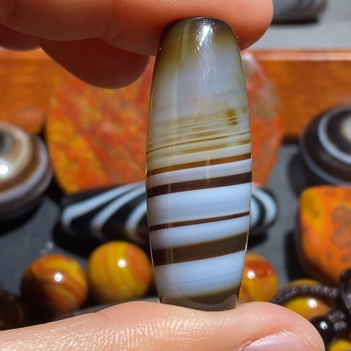 玛瑙/玉髓钛钢颈饰