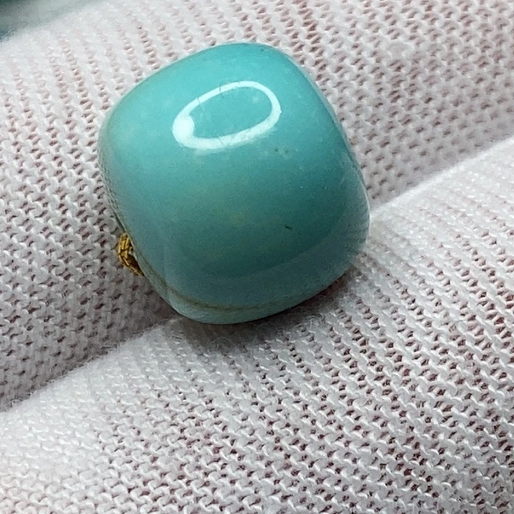 绿松石未镶嵌天然原矿 地大质检12×10.6mm