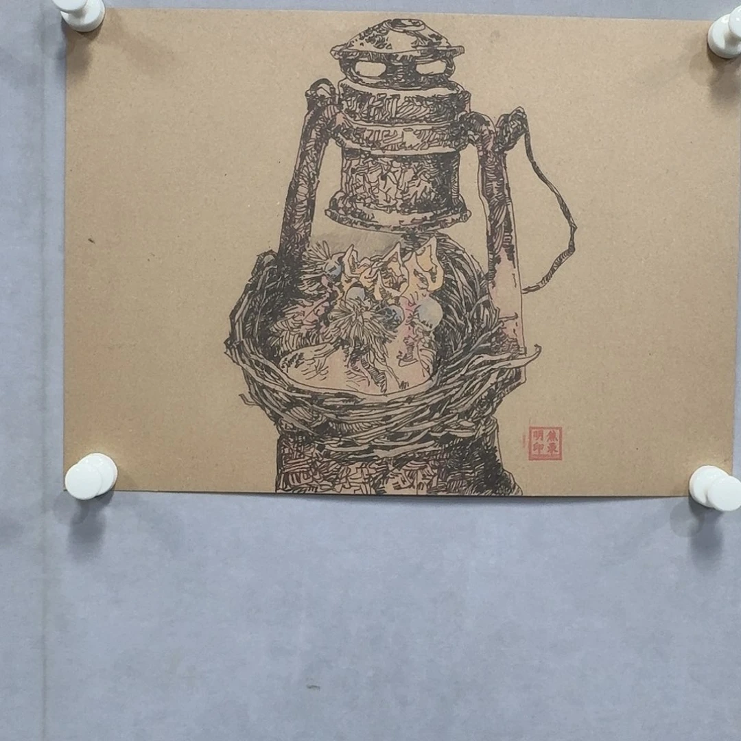 国画亲笔手绘放心去藏