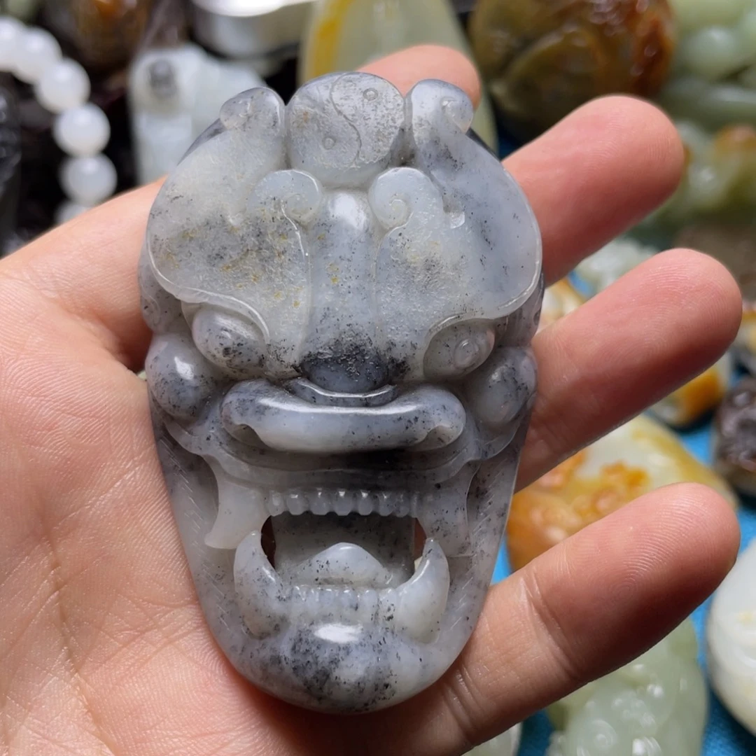 和田玉未镶嵌挂件一**北皮带扣