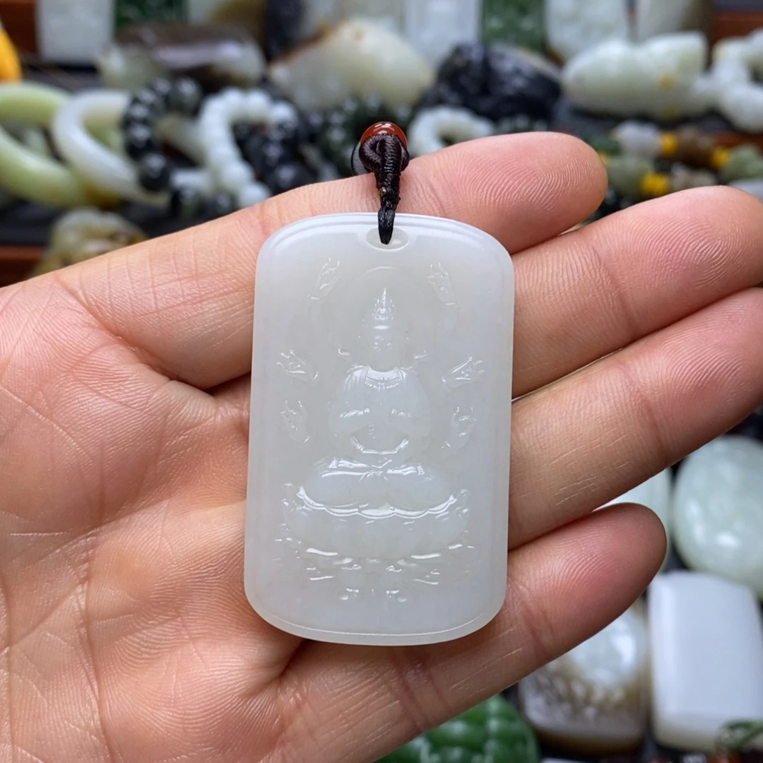 和田玉未镶嵌颈饰