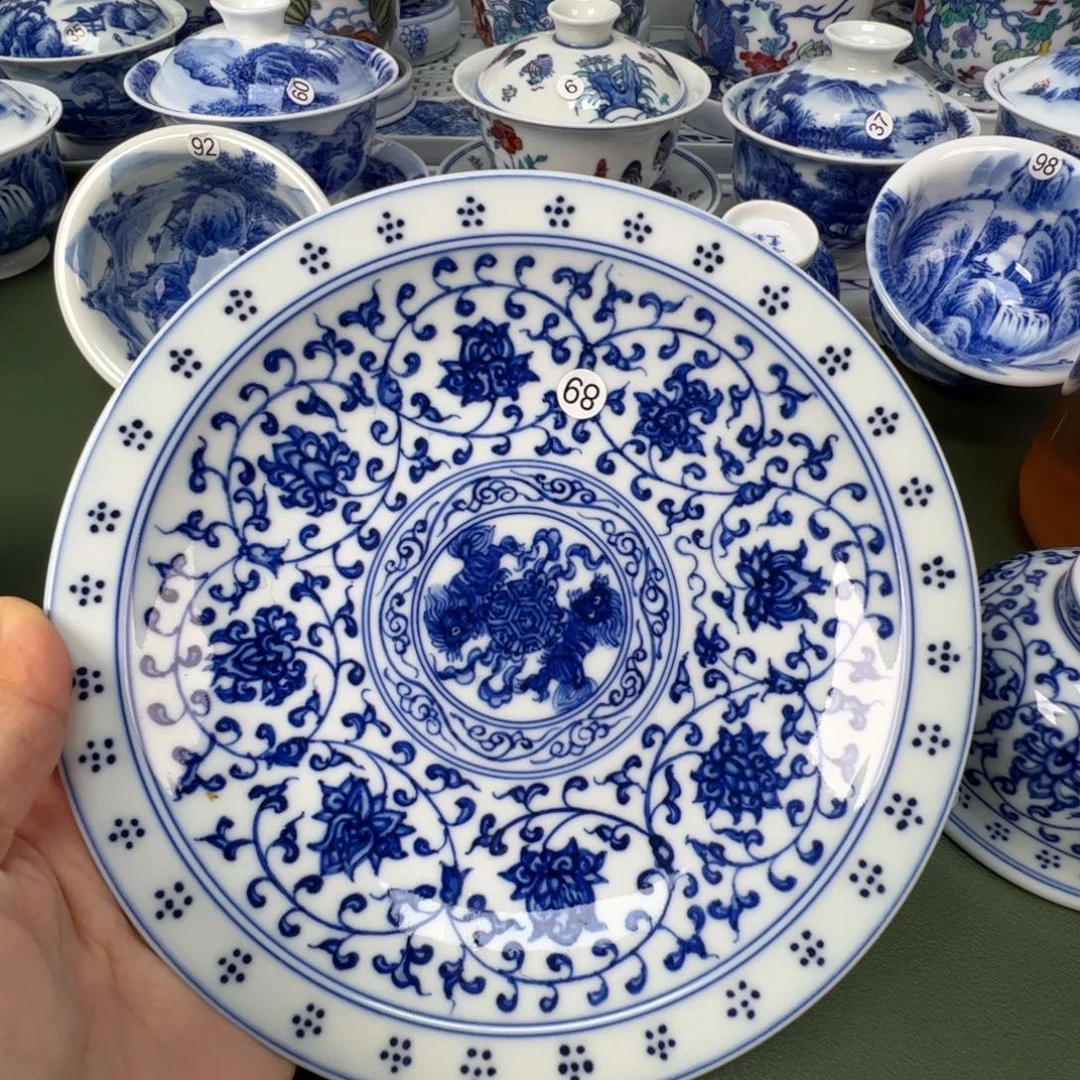 景德镇纯手工纯手绘茶具木木68