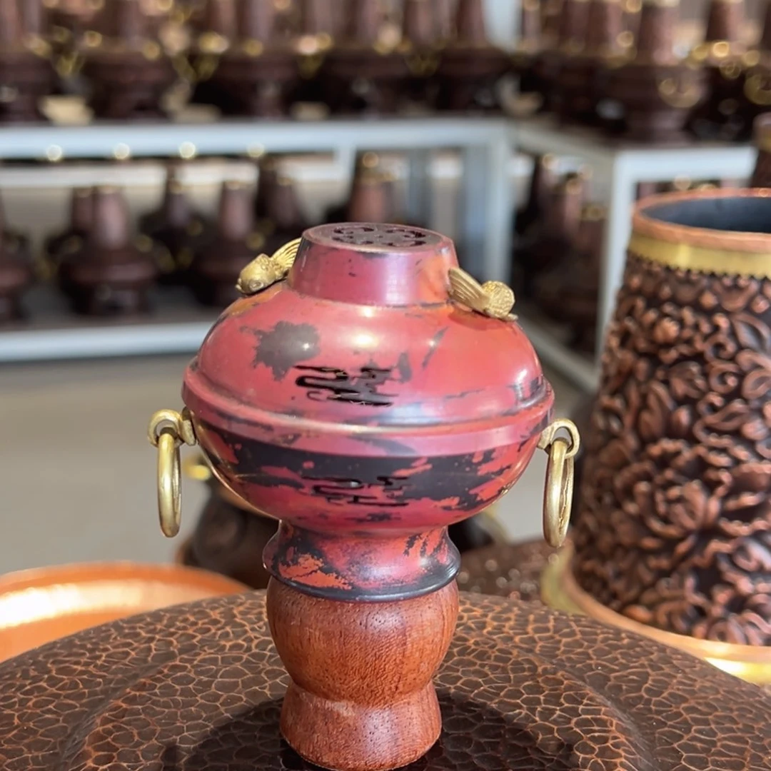 香炉火烧色手工制作