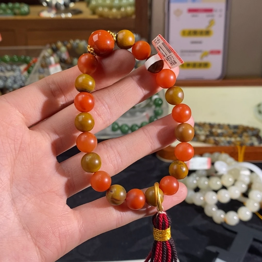 南红玛瑙手链未镶嵌