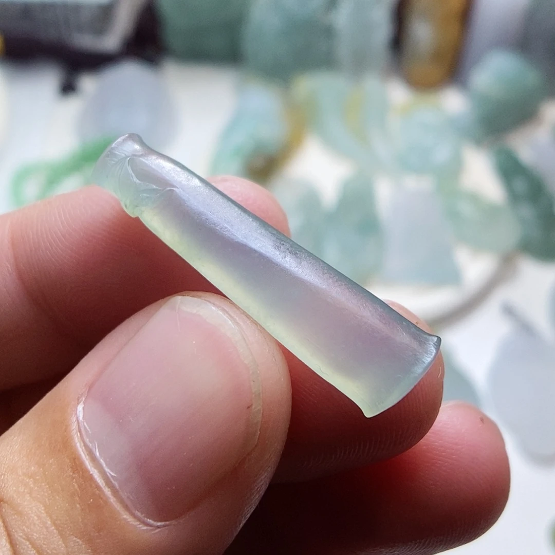 定制翡翠未镶嵌竹节