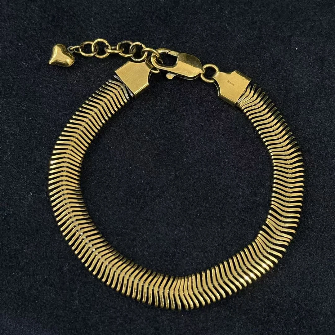 【足金999蛇骨手链】黑金手链#精品硬金工艺