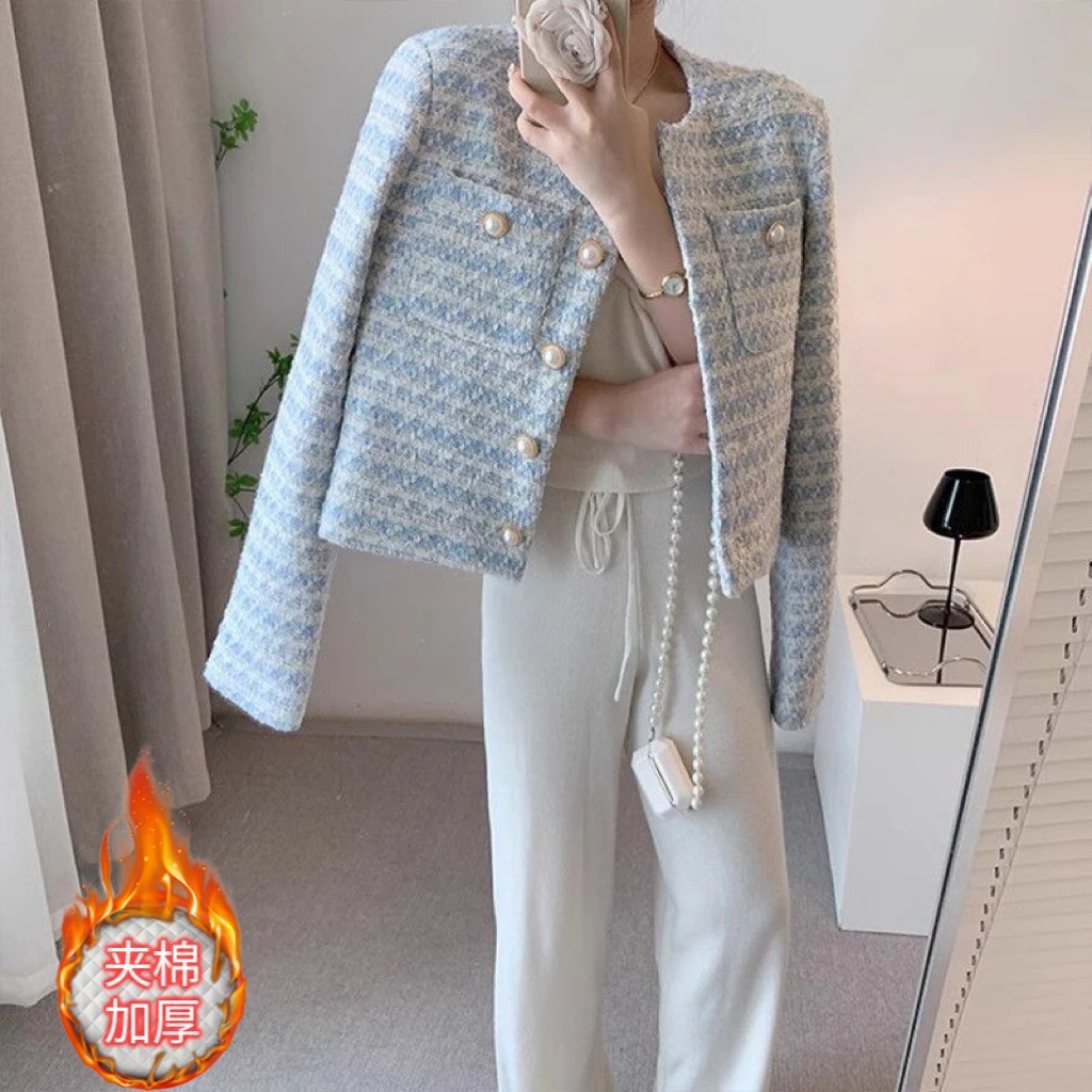 【现货+运费险】小香风短外套女法式显瘦气质名媛园领百搭RO315