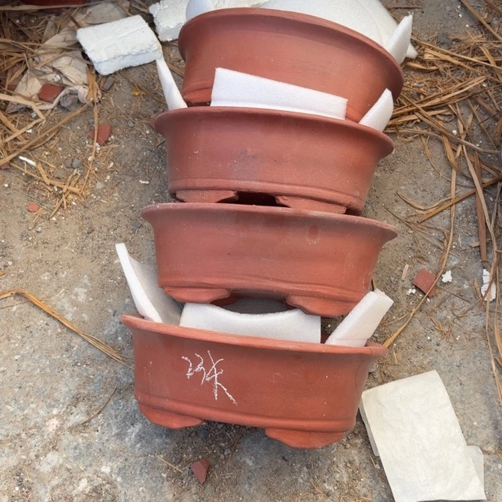 宜兴紫砂花盆，现货发