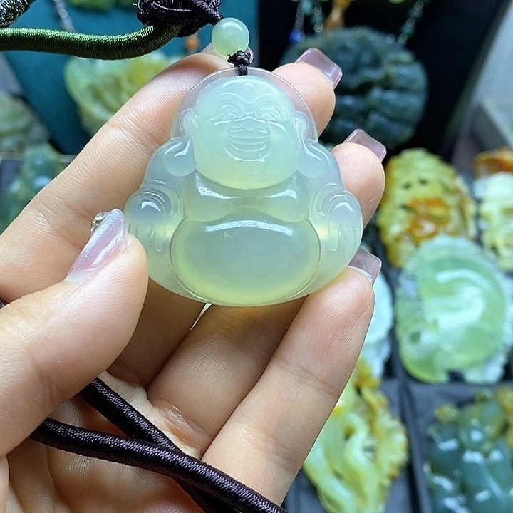 蛇纹石玉未镶嵌挂件