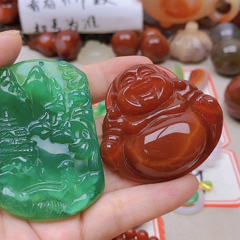 【闪购商品】未镶嵌玛瑙/玉髓珠宝半成品阳****好
