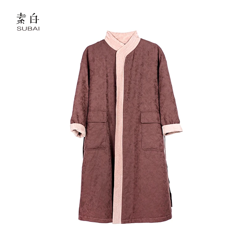 素白【陶醉】新中式加厚保暖大口袋棉衣SB2409CP00358