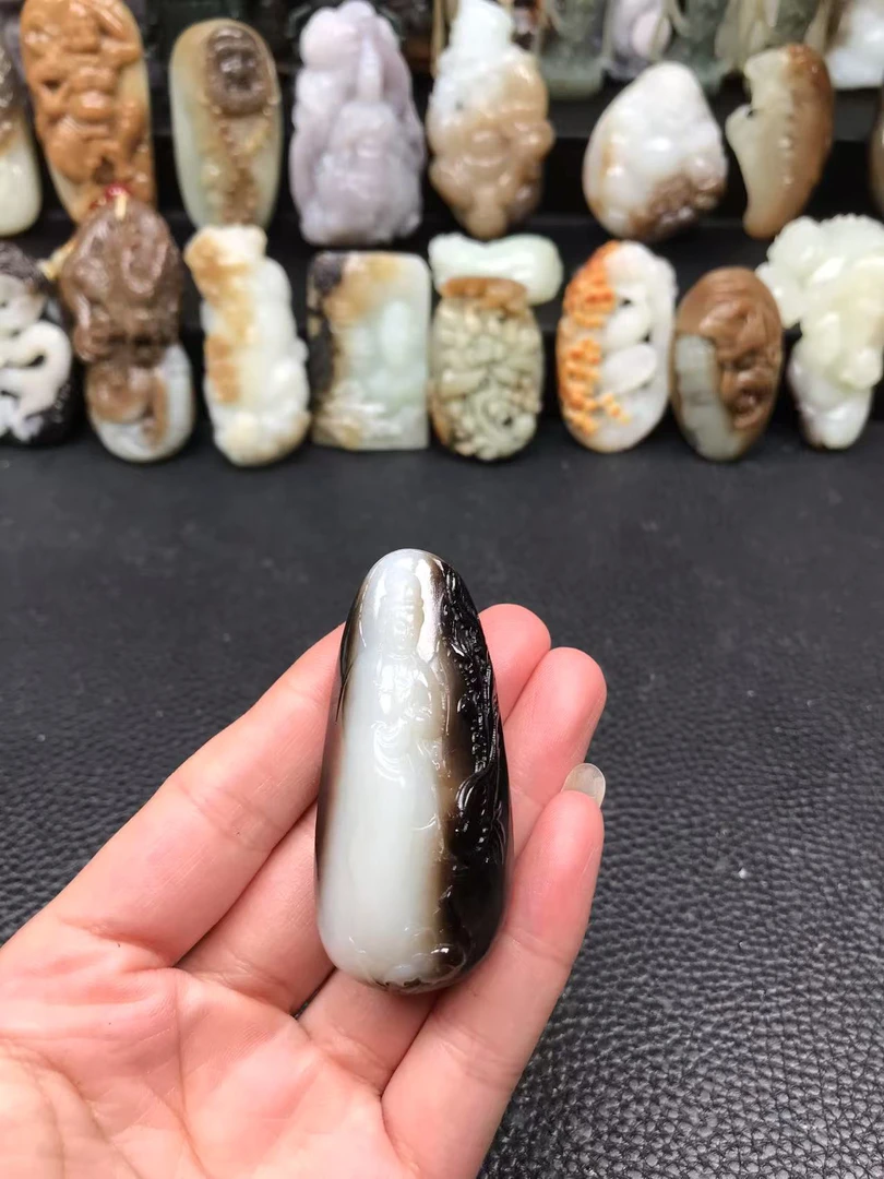 和田玉观音，实物漂亮