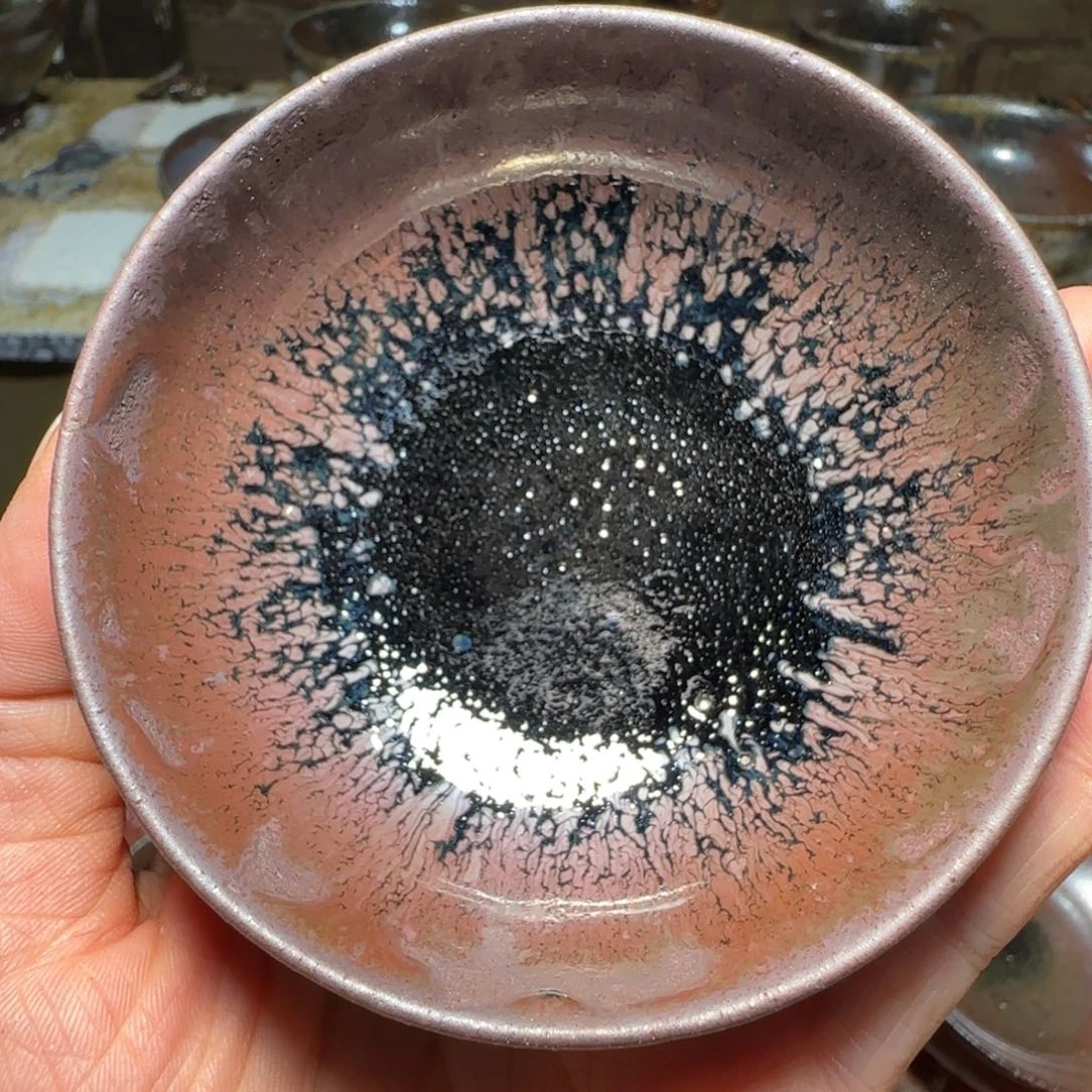 噼***啦柴烧建盏茶盏茶杯446