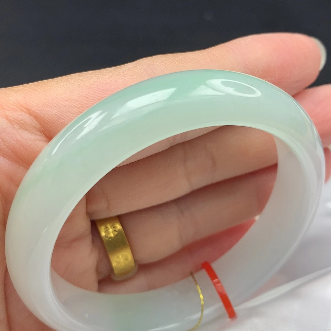 翡翠未镶嵌手镯55圈324