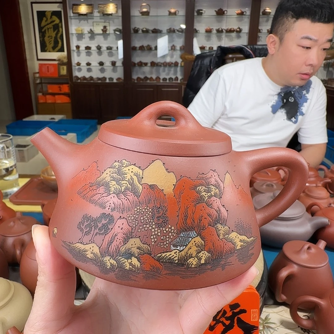 茶壶紫砂石瓢紫泥