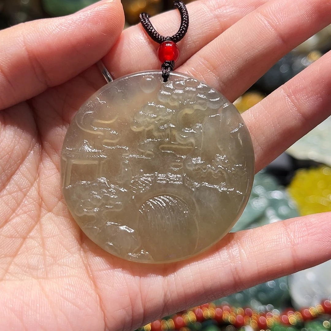 未镶嵌岫玉毛衣链