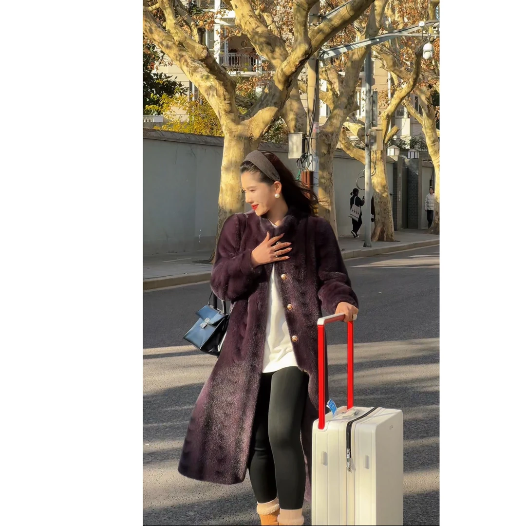 【李大胖-沐禾私服专属】设计师款中长款气质冬季秋冬外套 24233  3