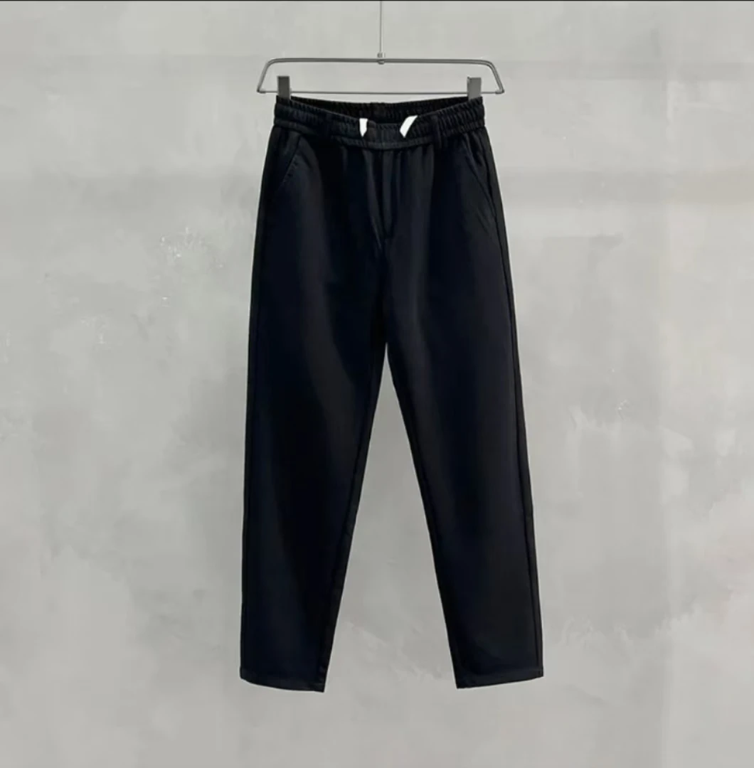 （瑕疵款 介意勿拍）E女款米白色虎头烫钻休闲裤 ED009