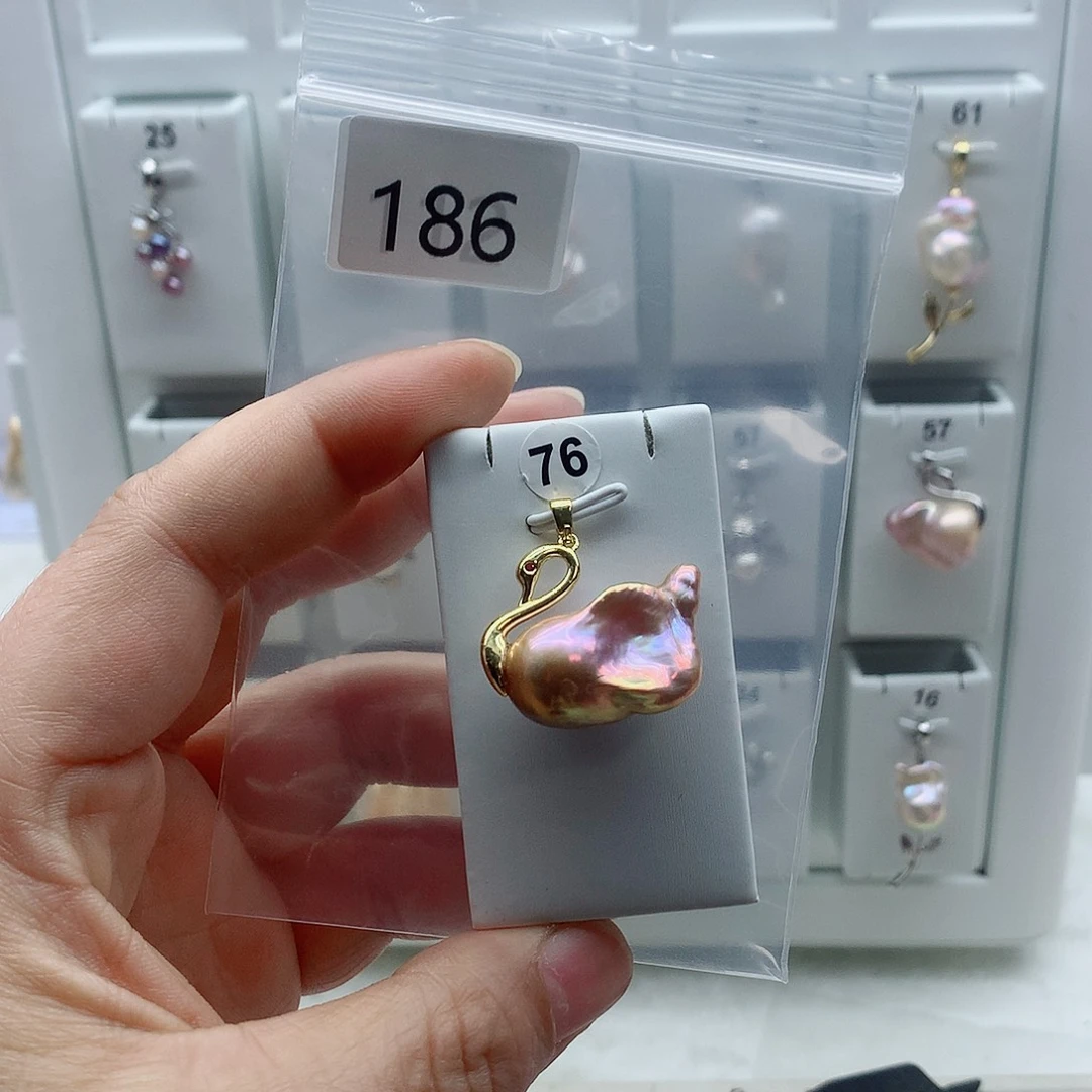 吊坠(不含链)合金淡水珍珠