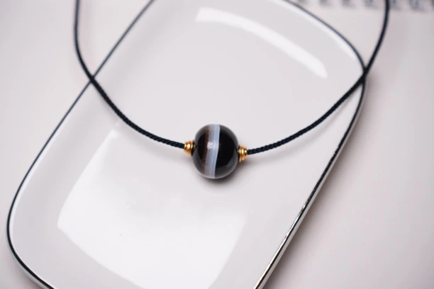 非金属棉绳项链 琉璃药师珠锁骨链