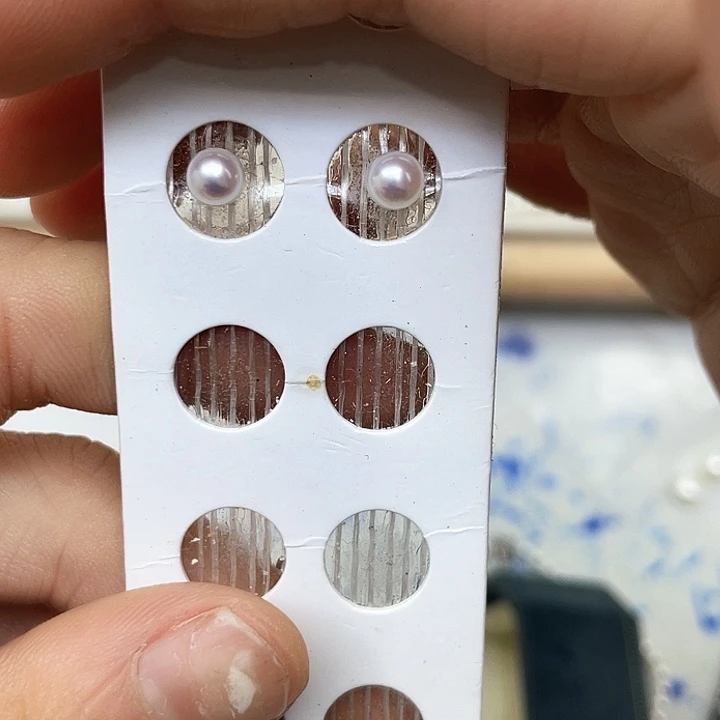 淡水珍珠耳饰银S925镶嵌何**暖