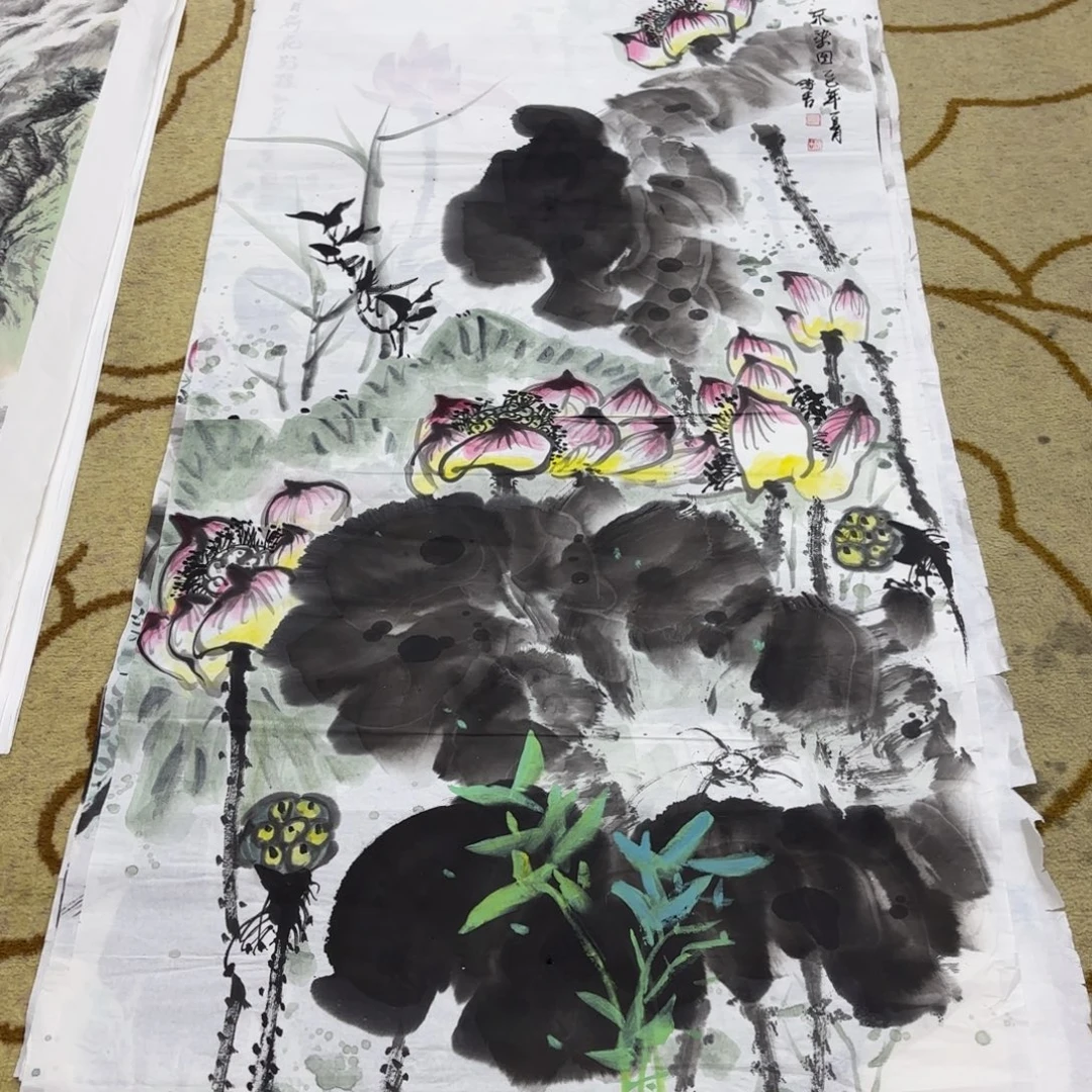 国画顾传吉四尺童