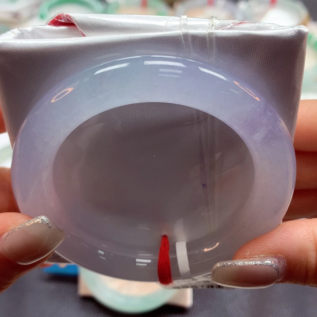 翡翠手镯未镶嵌53圆34号88