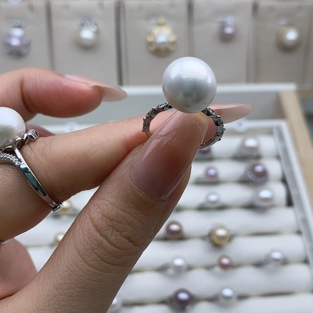 美***）淡水珍珠未镶嵌戒指