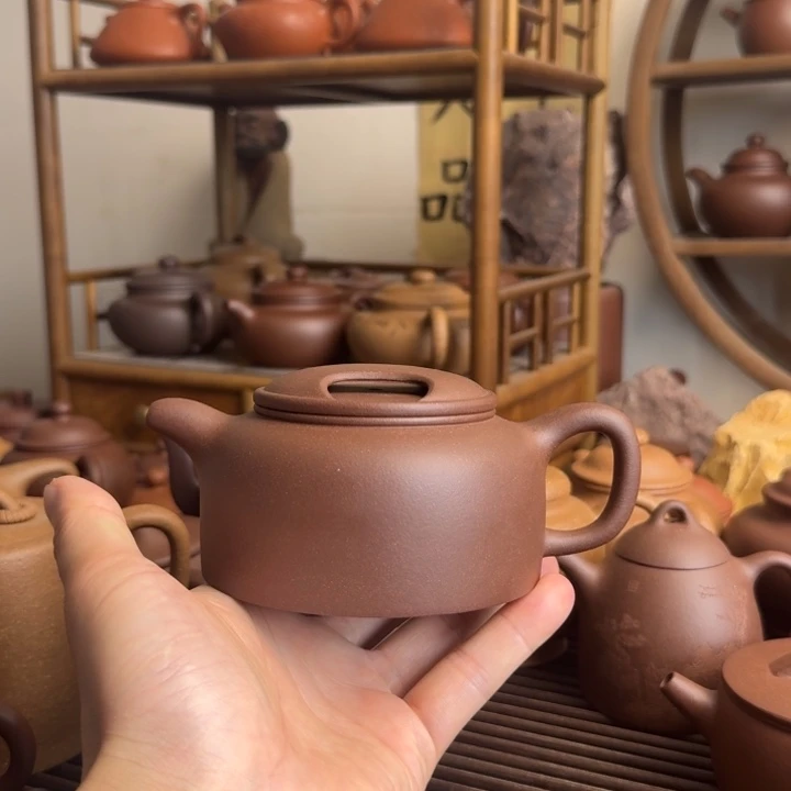 紫砂茶壶牛盖莲子300cc台西嫩底槽清
